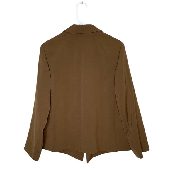 NWT Madewell The Plus Dorset Crop Blazer in Easygoing Crepe Light Roast Size 1X - Picture 4 of 11